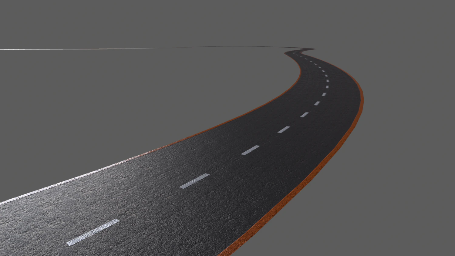 asphalt road - pbr 3D Model .c4d .max .obj .3ds .fbx .stl .blend