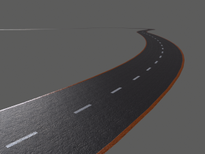 asphalt road - pbr 3D Модель