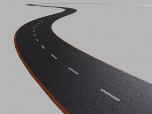 asphalt road - pbr 3D 模型