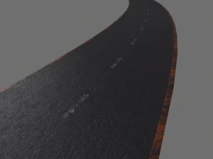 asphalt road - pbr 3D Model
