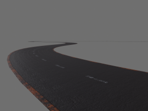 asphalt road - pbr 3D 模型