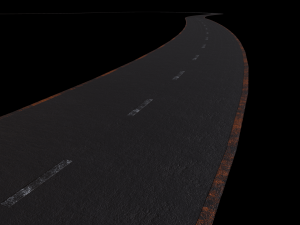 asphalt road - pbr 3D 模型