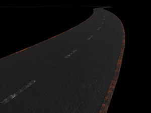 asphalt road - pbr 3D Model