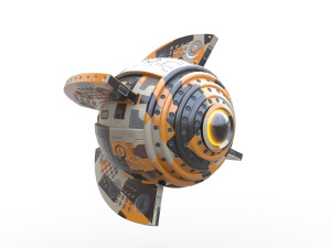 camera drone scifi - pbr 3D Model