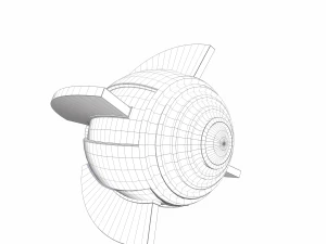 kameralı drone bilim-kurgu - pbr 3D Model