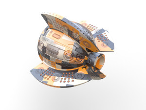 camera drone scifi - pbr 3D Model