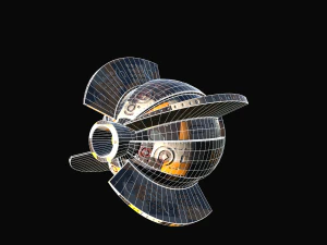 kameralı drone bilim-kurgu - pbr 3D Model