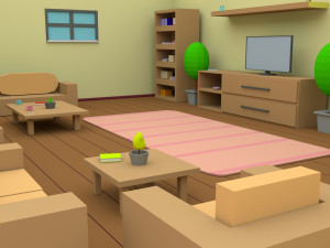 cartoon house Modèle 3D