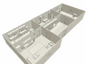 cartoon house 3D Model