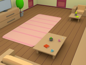 cartoon house Modèle 3D
