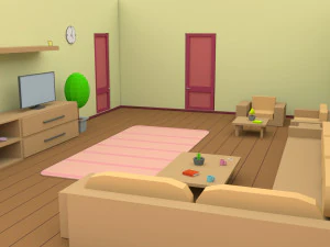 cartoon house 3D Model