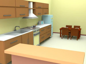 cartoon house 3D Model