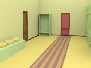 cartoon house Modèle 3D