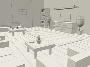 cartoon house Modèle 3D