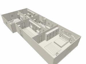 cartoon house Modèle 3D