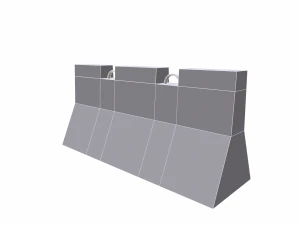 concrete barrier - pbr 3D Model