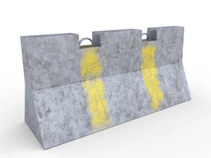 concrete barrier - pbr 3D Model