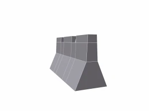 concrete barrier - pbr 3D Model