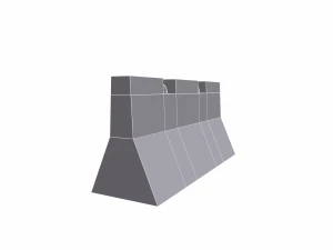 concrete barrier - pbr 3D Model