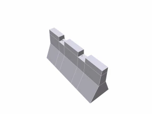 concrete barrier - pbr 3D Model