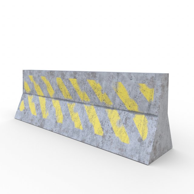 traffic barrier - pbr Modello 3D .c4d .max .obj .3ds .fbx .stl .blend 