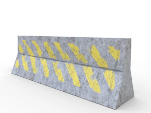 verkeersbarrière - pbr 3D Model