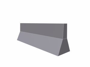 traffic barrier - pbr Modello 3D