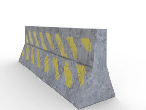traffic barrier - pbr 3D Model