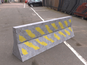 traffic barrier - pbr Modello 3D