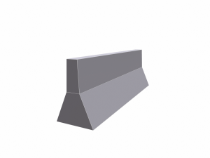 traffic barrier - pbr Modello 3D