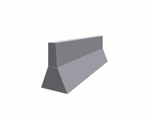 traffic barrier - pbr 3D Model