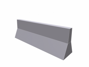 traffic barrier - pbr Modello 3D