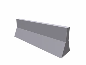 traffic barrier - pbr 3D Model