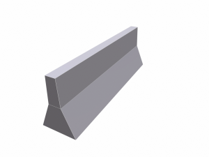 traffic barrier - pbr Modello 3D