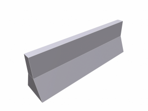 traffic barrier - pbr Modello 3D