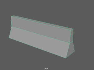 traffic barrier - pbr Modello 3D