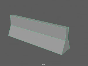 traffic barrier - pbr 3D Model