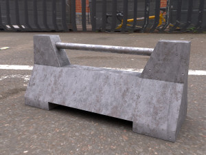 traffic barrier 3D Model