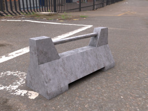 traffic barrier 3D Model