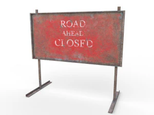 waarschuwingsborden - pbr 3D Model