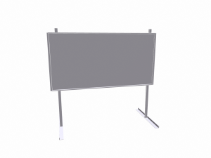 warning road signs - pbr 3Dモデル