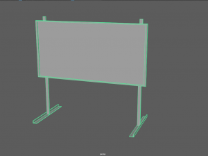 warning road signs - pbr 3Dモデル