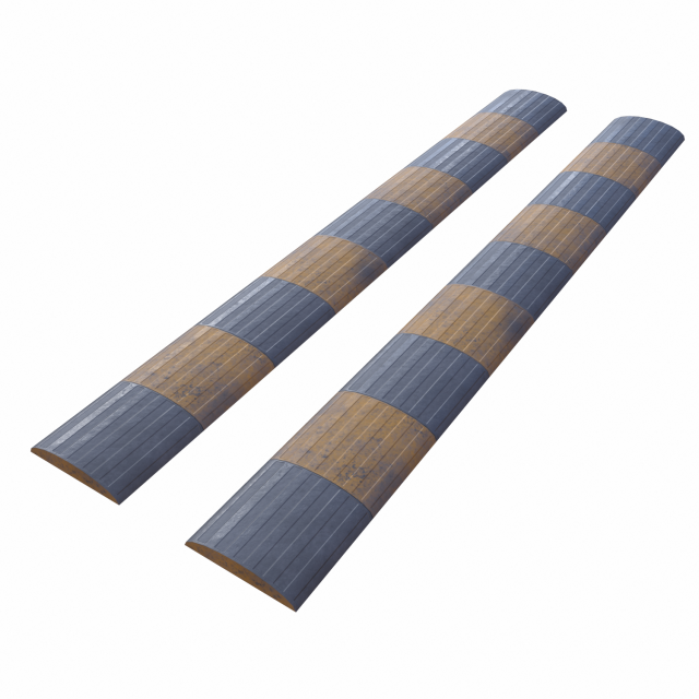 traffic speed bump - pbr Modelo 3D .c4d .max .obj .3ds .fbx .stl .blend