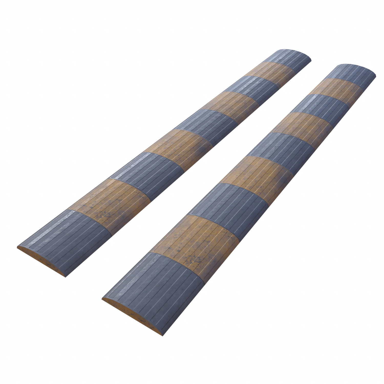 traffic speed bump - pbr 3D Model .c4d .max .obj .3ds .fbx .stl .blend 