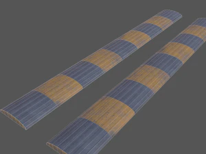 traffic speed bump - pbr 3D Model