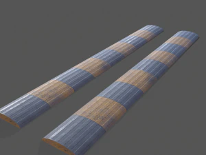 traffic speed bump - pbr 3D Model