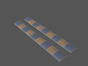 traffic speed bump - pbr 3D Model