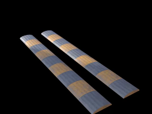 traffic speed bump - pbr 3D Model