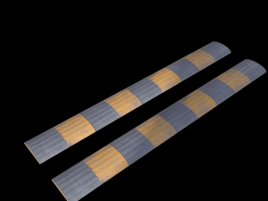 traffic speed bump - pbr Modelo 3D