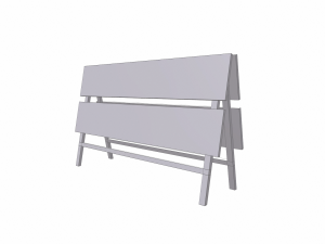 construction barrier 3D Модель